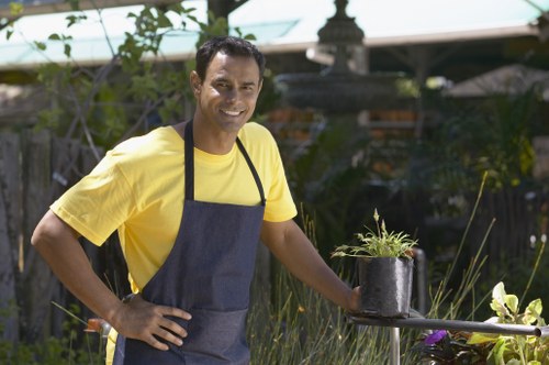 Customer booking for landscaping services and agreement of terms